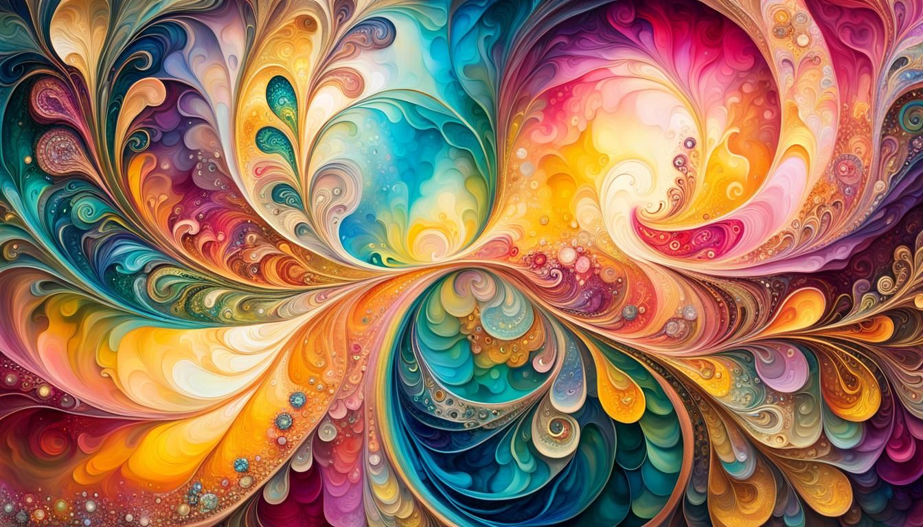 MULTI COLORFUL SOFT INTRICATE SHAPES