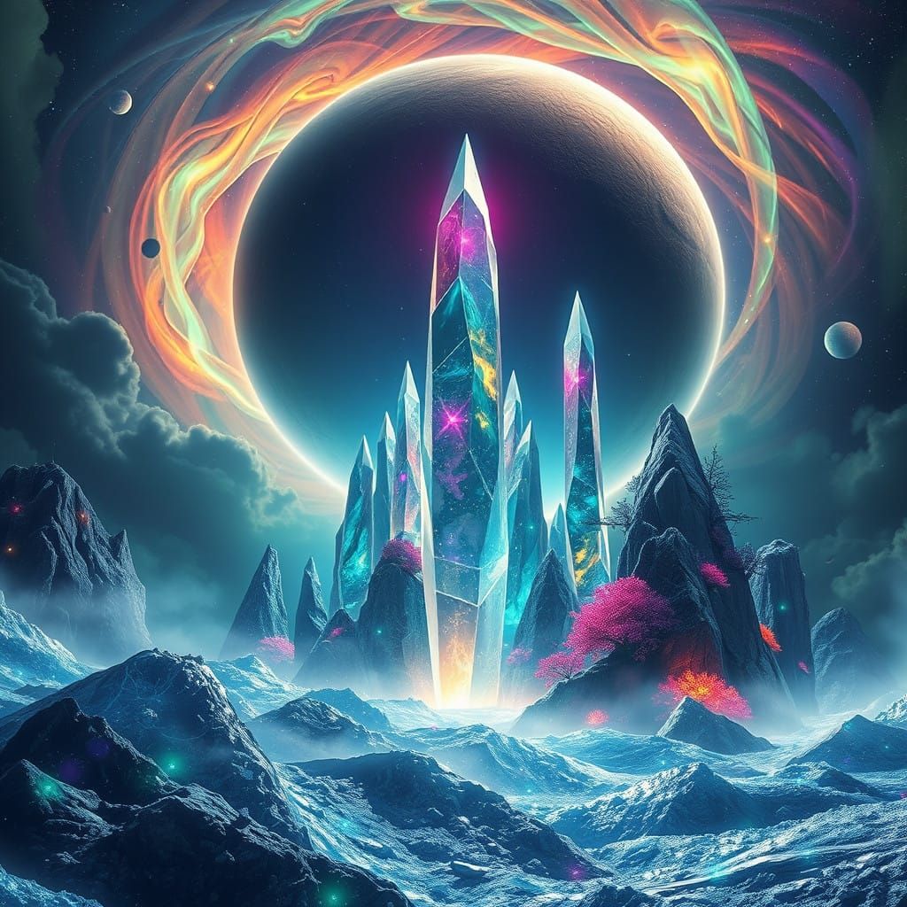 Emergence of Life on a Primordial Planet in Vibrant, Iridesc...