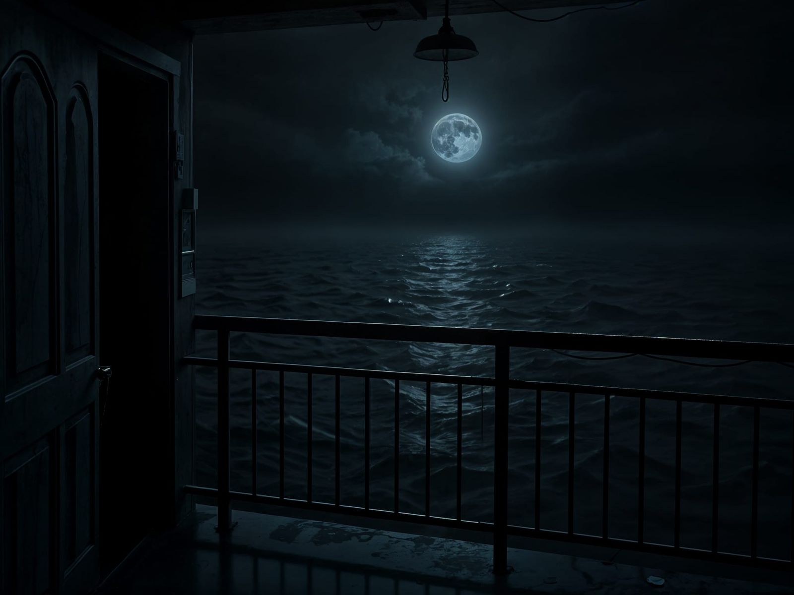 Eerie Motel Overlooking Endless Floodwaters