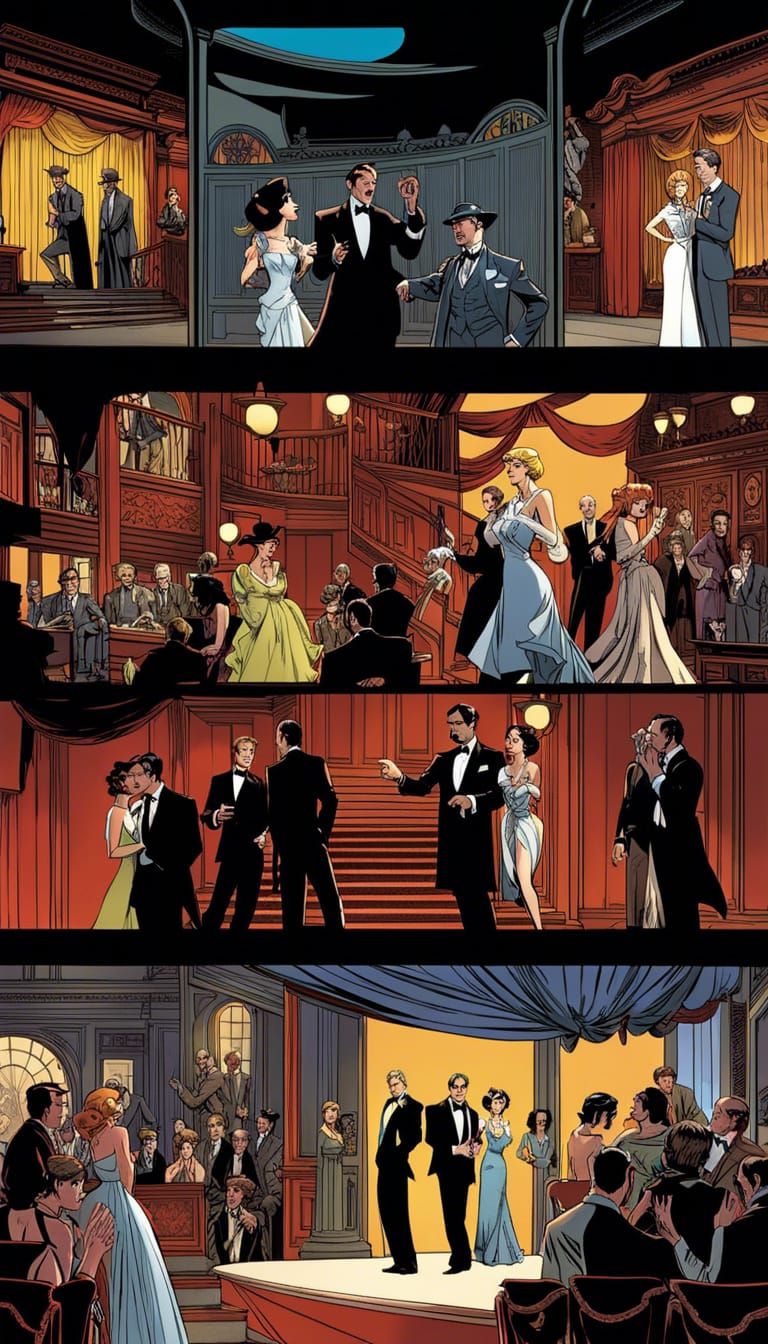 Noir Graphic Novel Theatre Stage Production