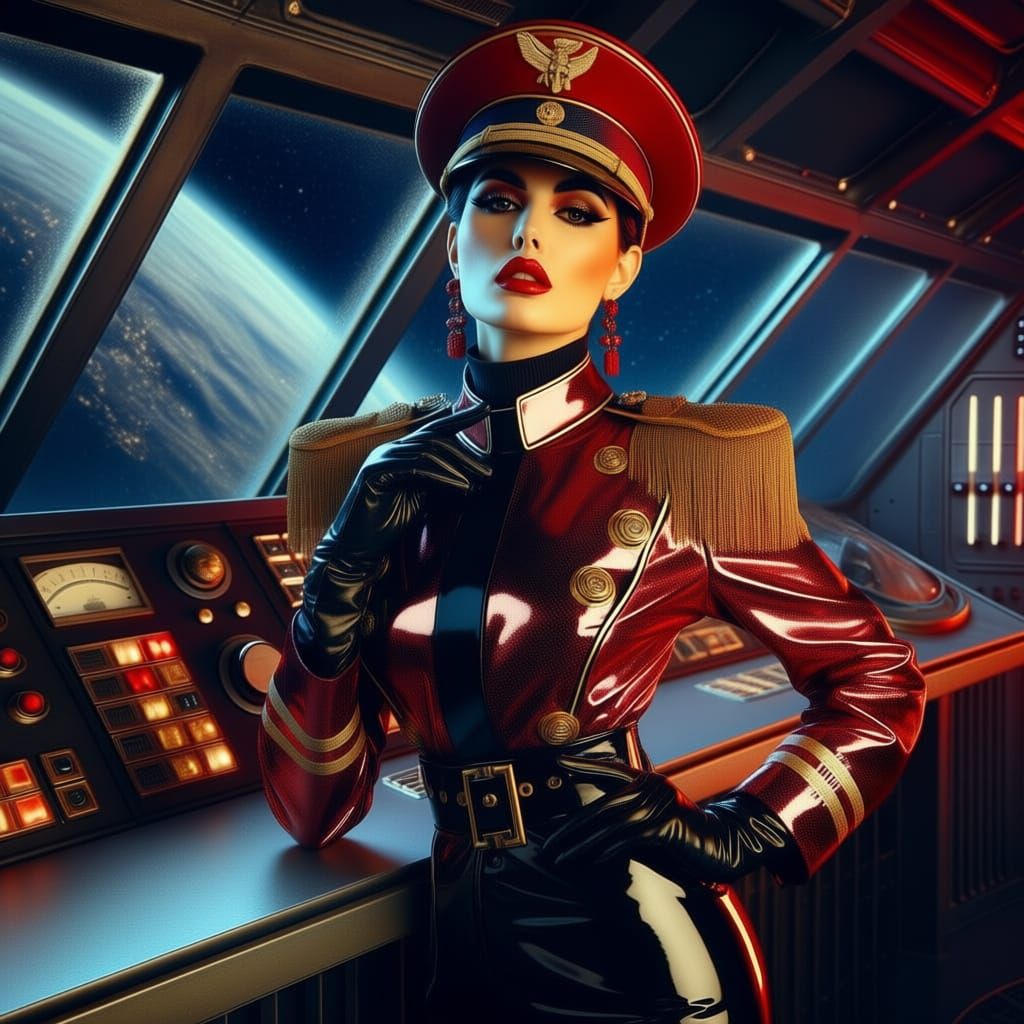 Pulp Fiction Commander with Red Latex Uniform