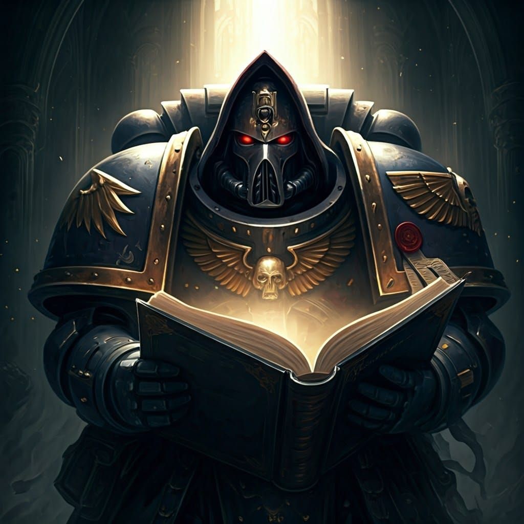 Warhammer 40k Space Marine Chaplain Portrait