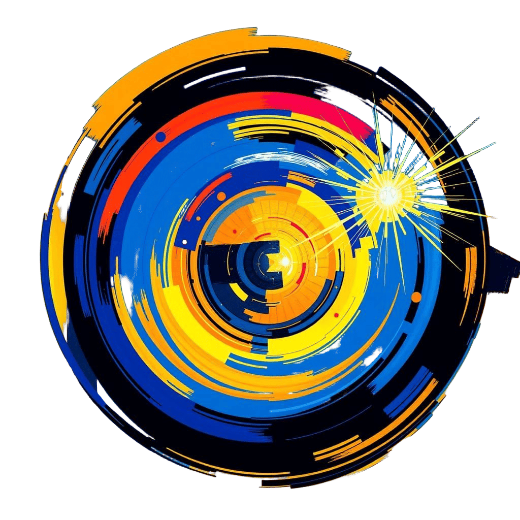 Abstract Circles in Sapphire and Gold