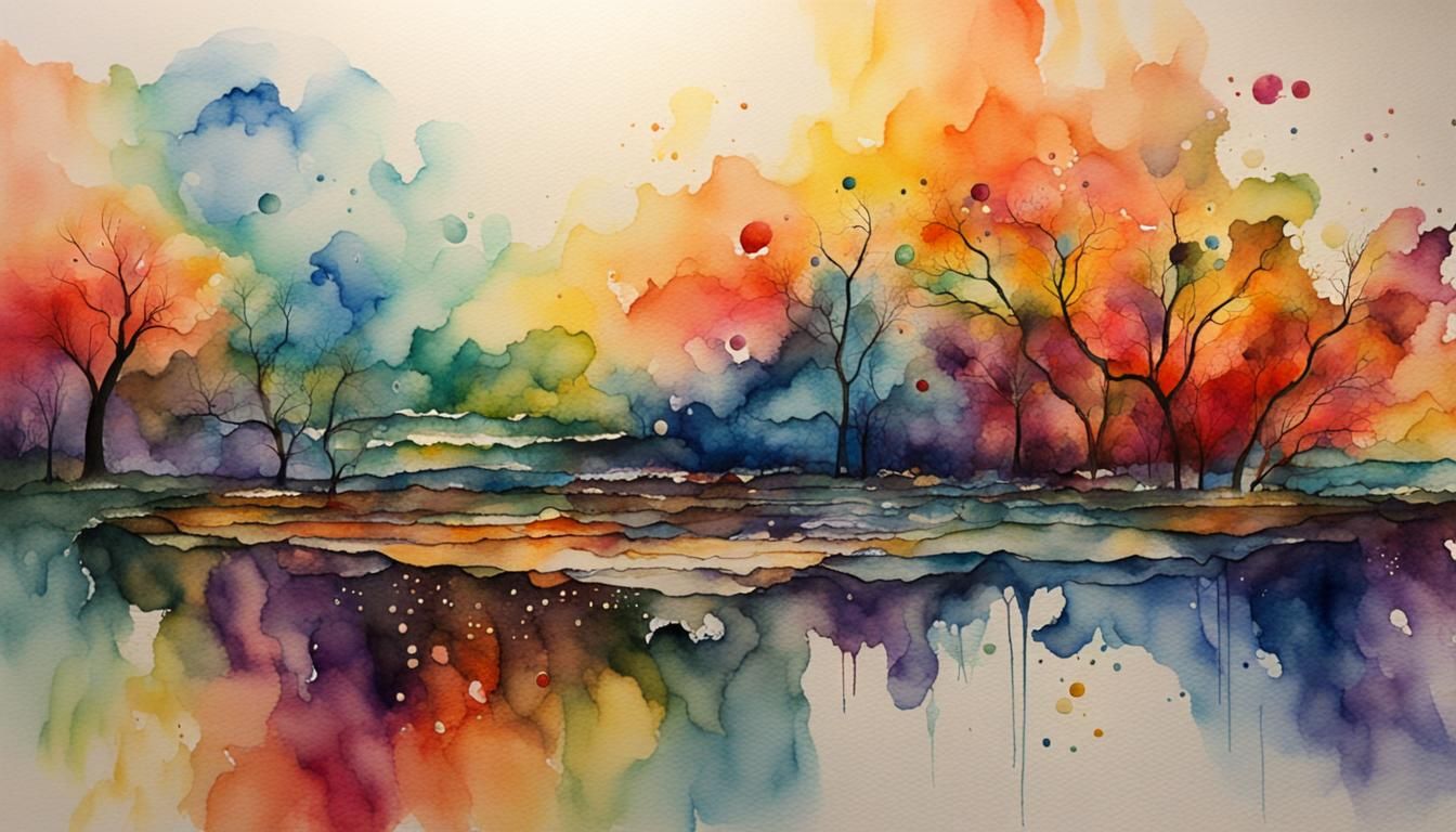 Watercolor Mindscape: Exploring the Unknown