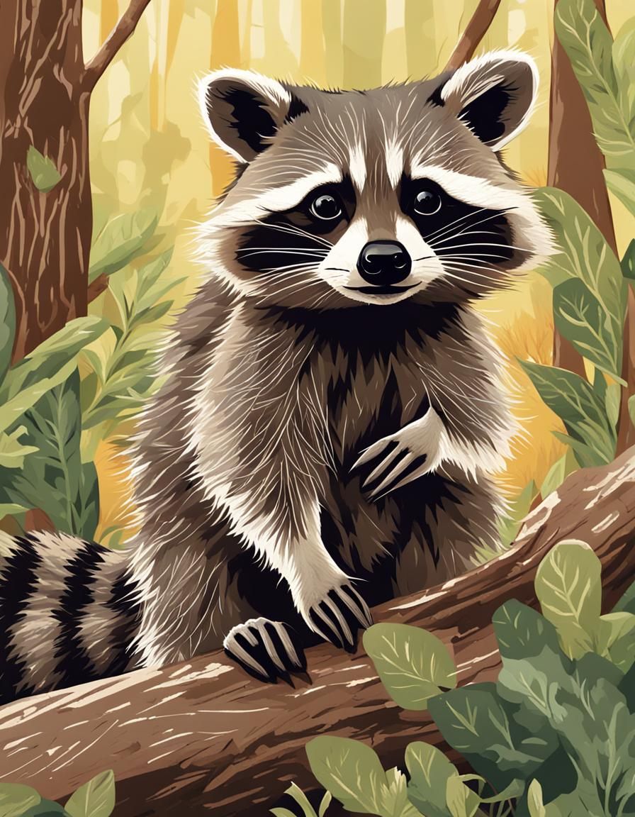 Animal ENDANGERED - Raccoon