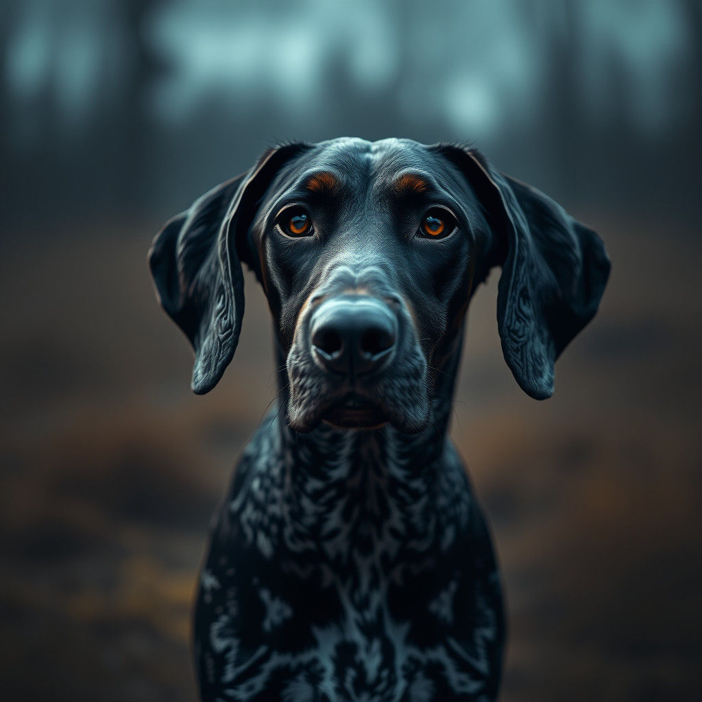 Majestic German Shorthaired Pointer in Cinematic Style