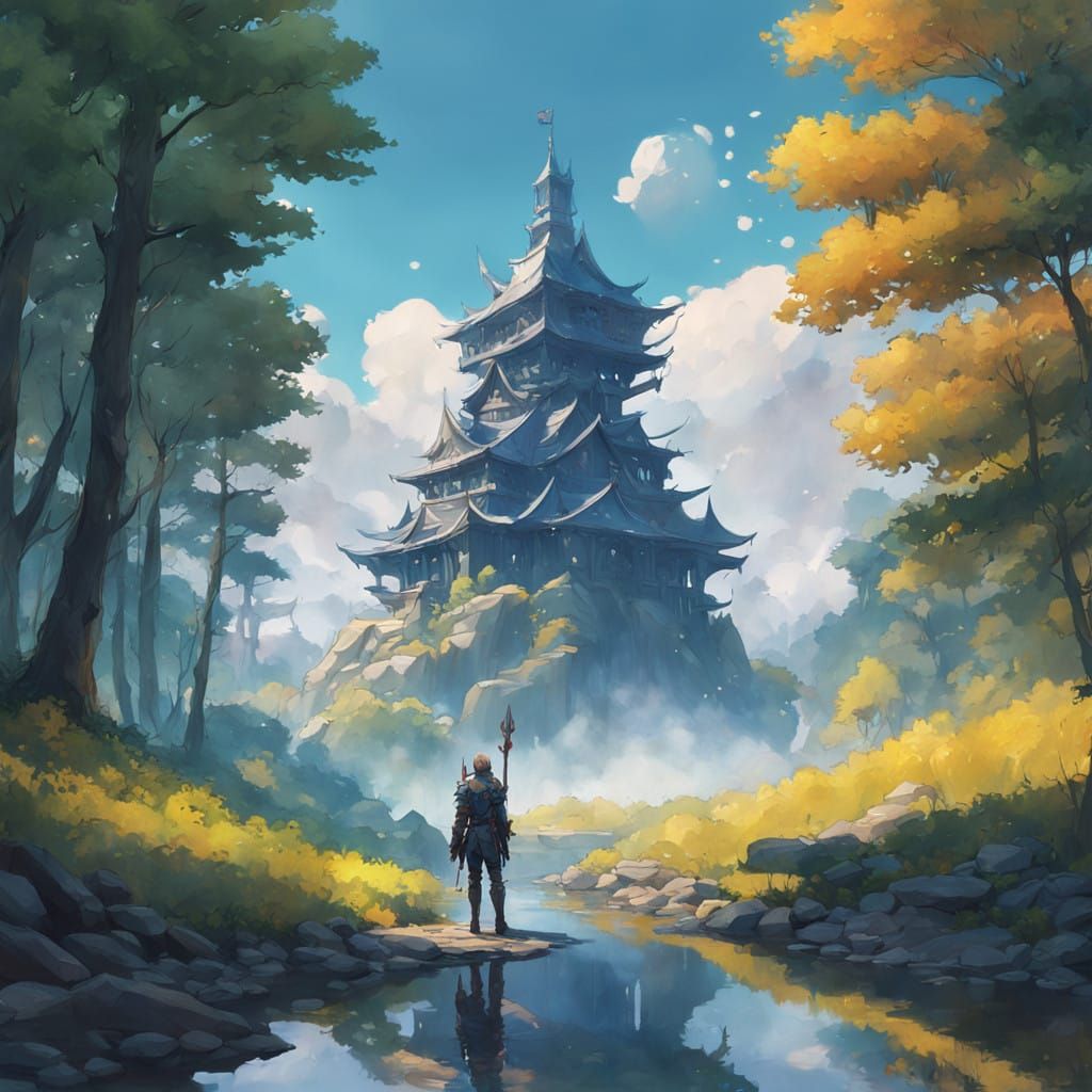 Heroic Adventurer in Vibrant Isekai Realm