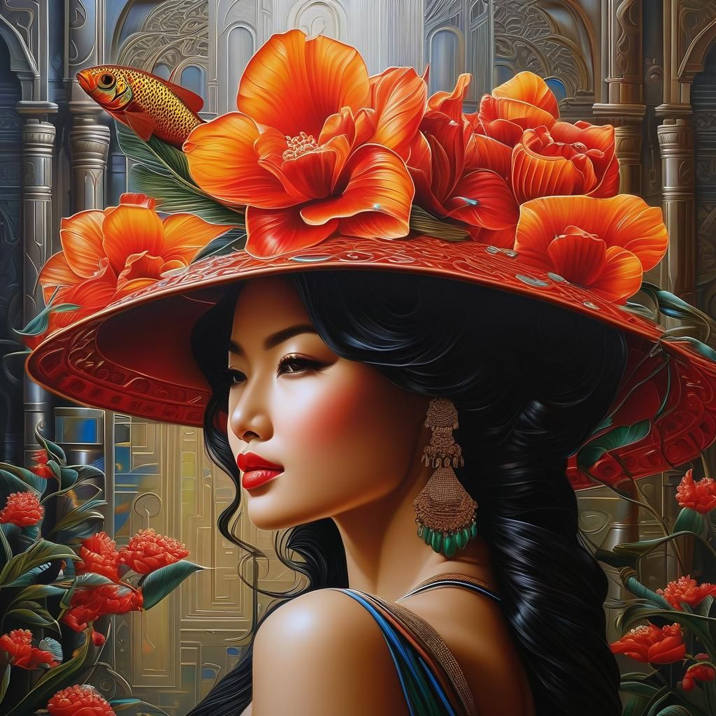 Intricate Digital Art With Wet Oil Paint Details