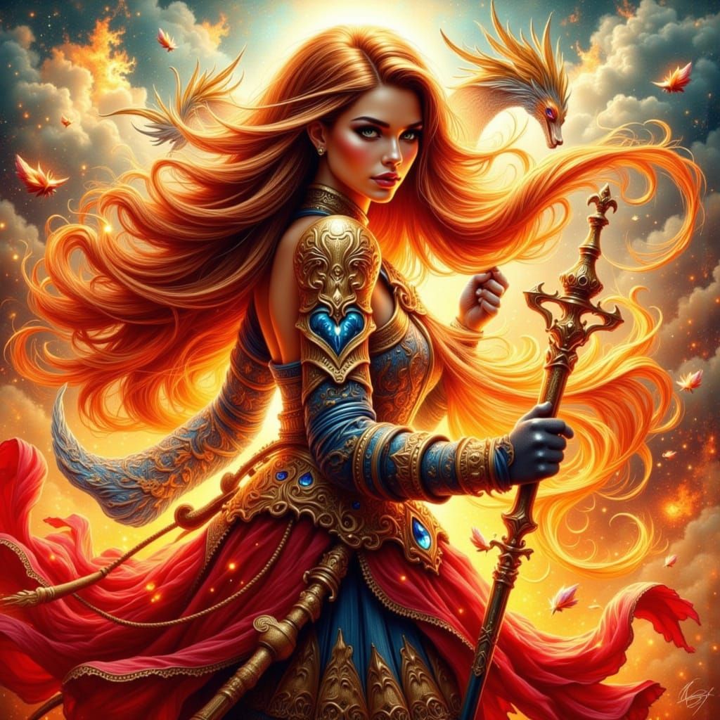 Young Princess Zelda as Acrylic Painting