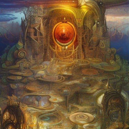 Surreal Dreamscape: An Ode to Silence in Oil