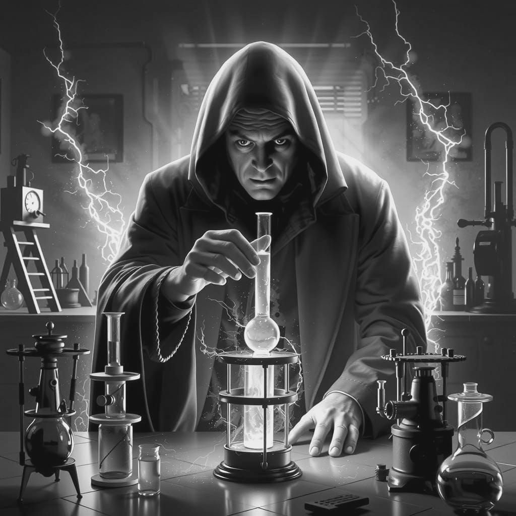 Sinister Figure Unveils Dark Secret in 1940s-Style Science L...