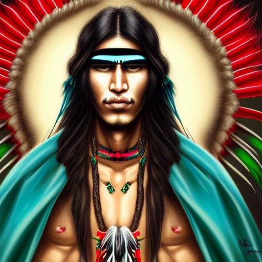 Tribal warrior Cree