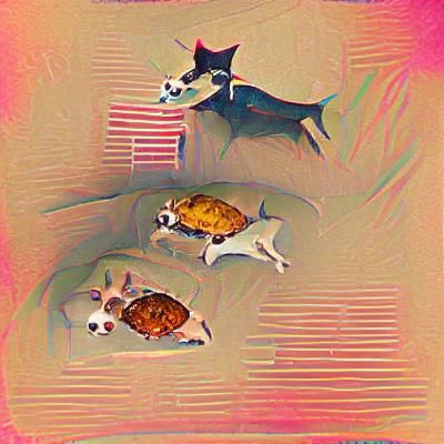 Los Tres Amigos: AI Generated Image