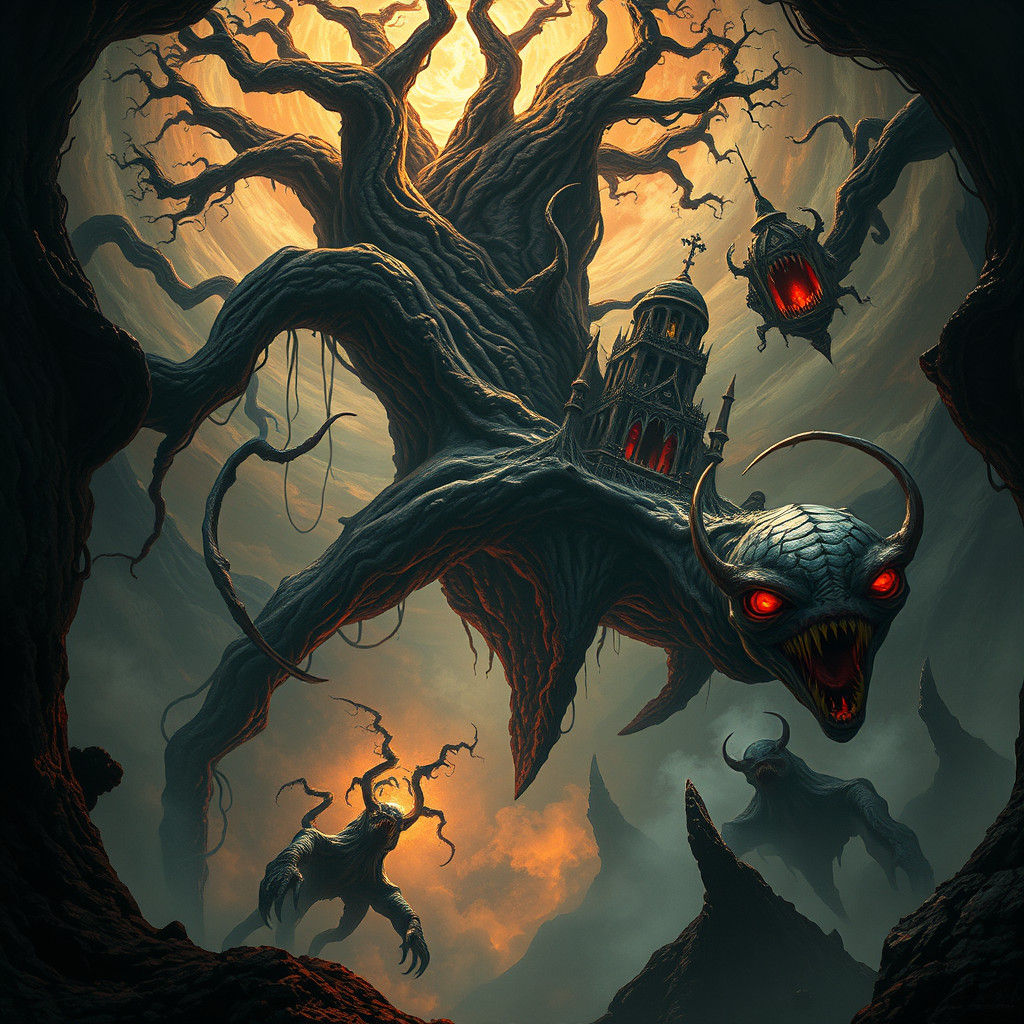 Mystical Inverted Realm of Lovecraftian Horrors