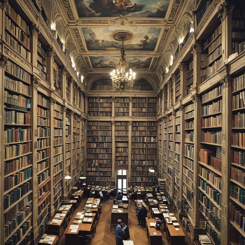 Alexandria Library: A Sea of Books