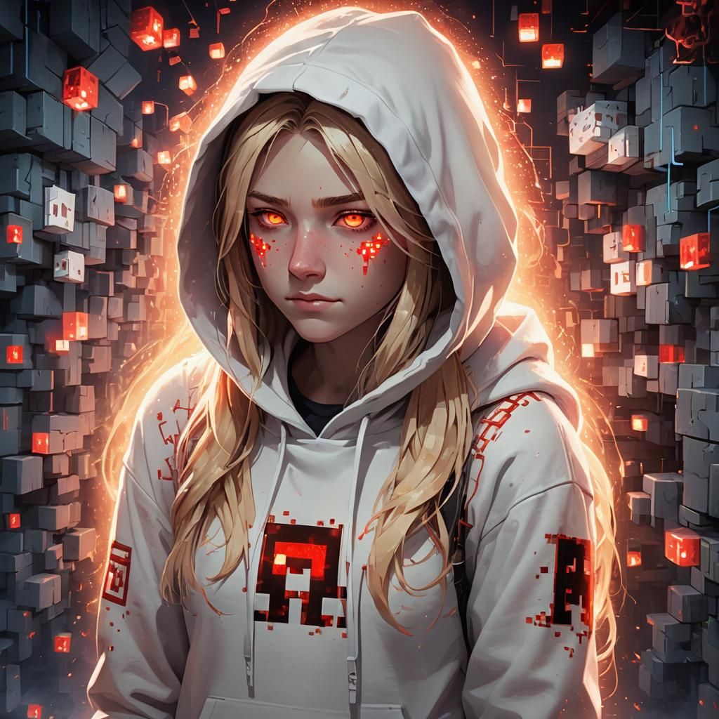 Boy and Girl Embrace in Fantasy Digital Art