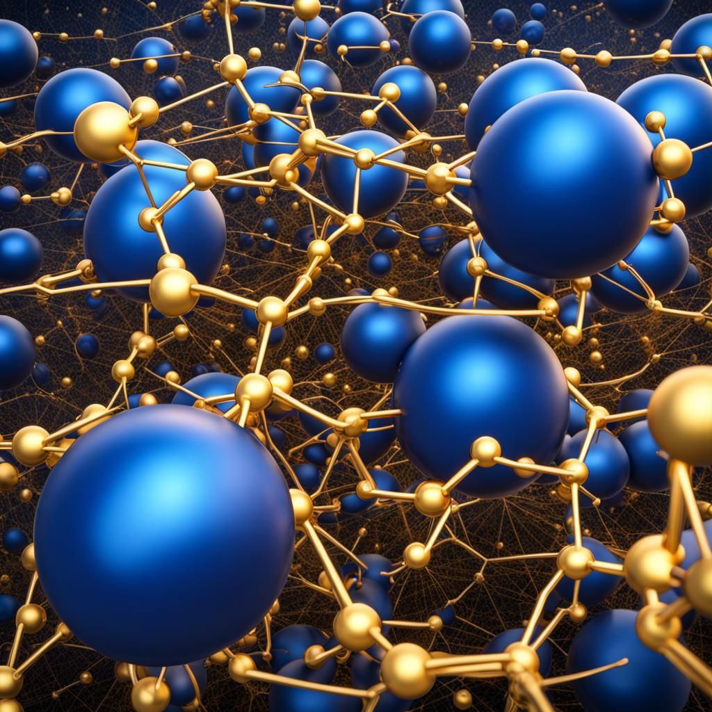 Blue and Gold Molecular Circles in HDR