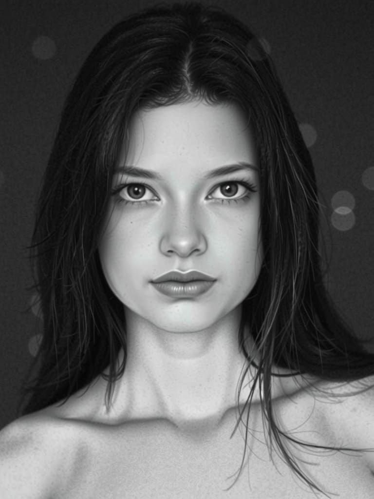 Whispery Shadows Dance: A Serene Portrait of Contemplation