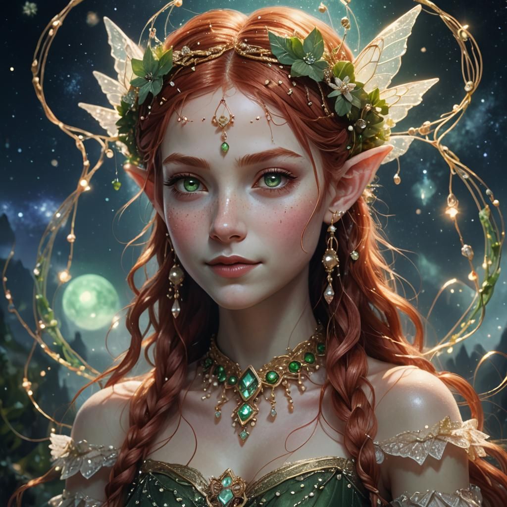 Tiny Fairy Goddess in a Universe of Jewels