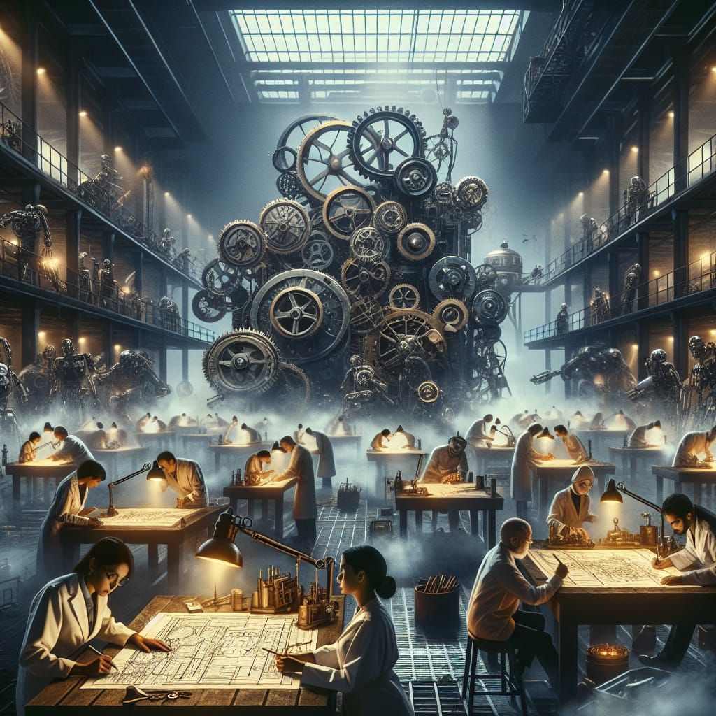 A secret laboratory developing steam-powered automatons.