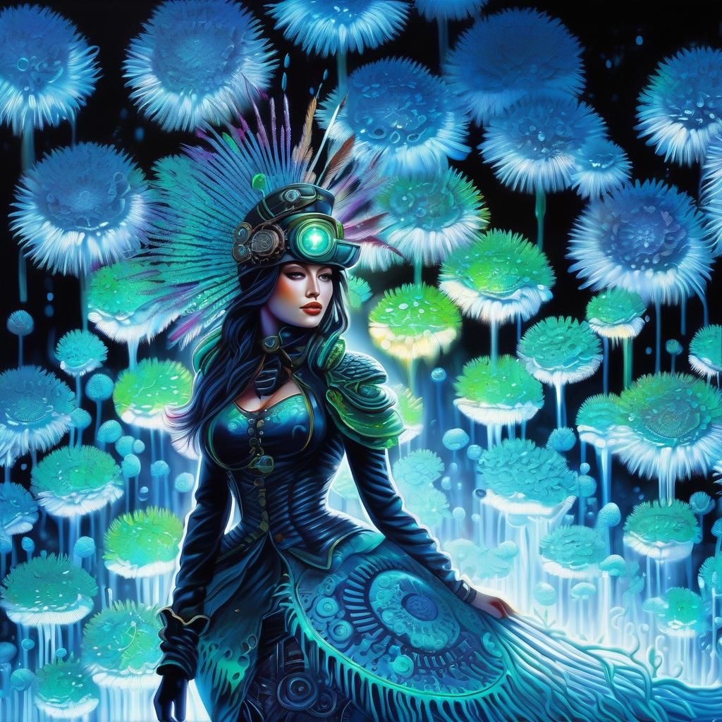 Biopunk Bioplants with Neural Interfaces and Bioluminescent ...