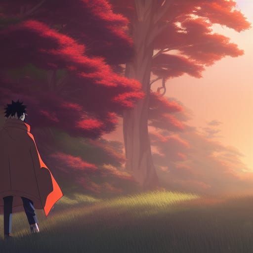 Naruto in Studio Ghibli Anime Key Visual