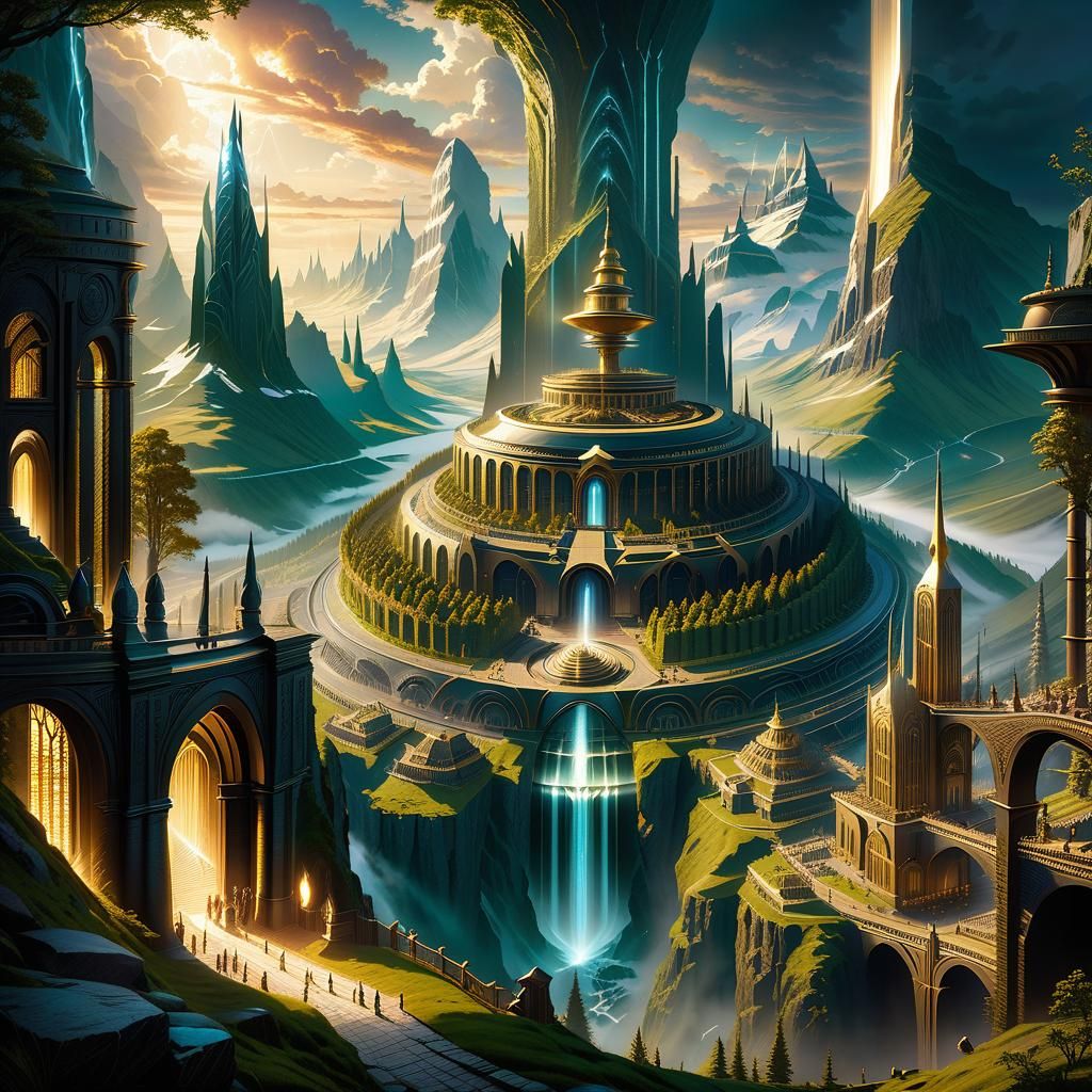 Enchanted Asgard in Norse Mythology Realm Valhalla