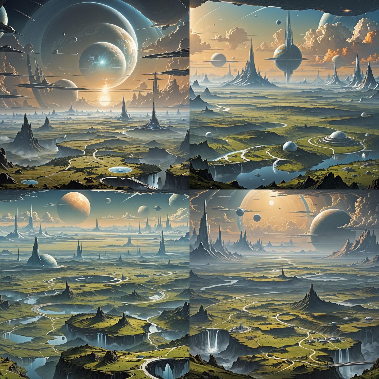 Ethereal Ringworld Landscape