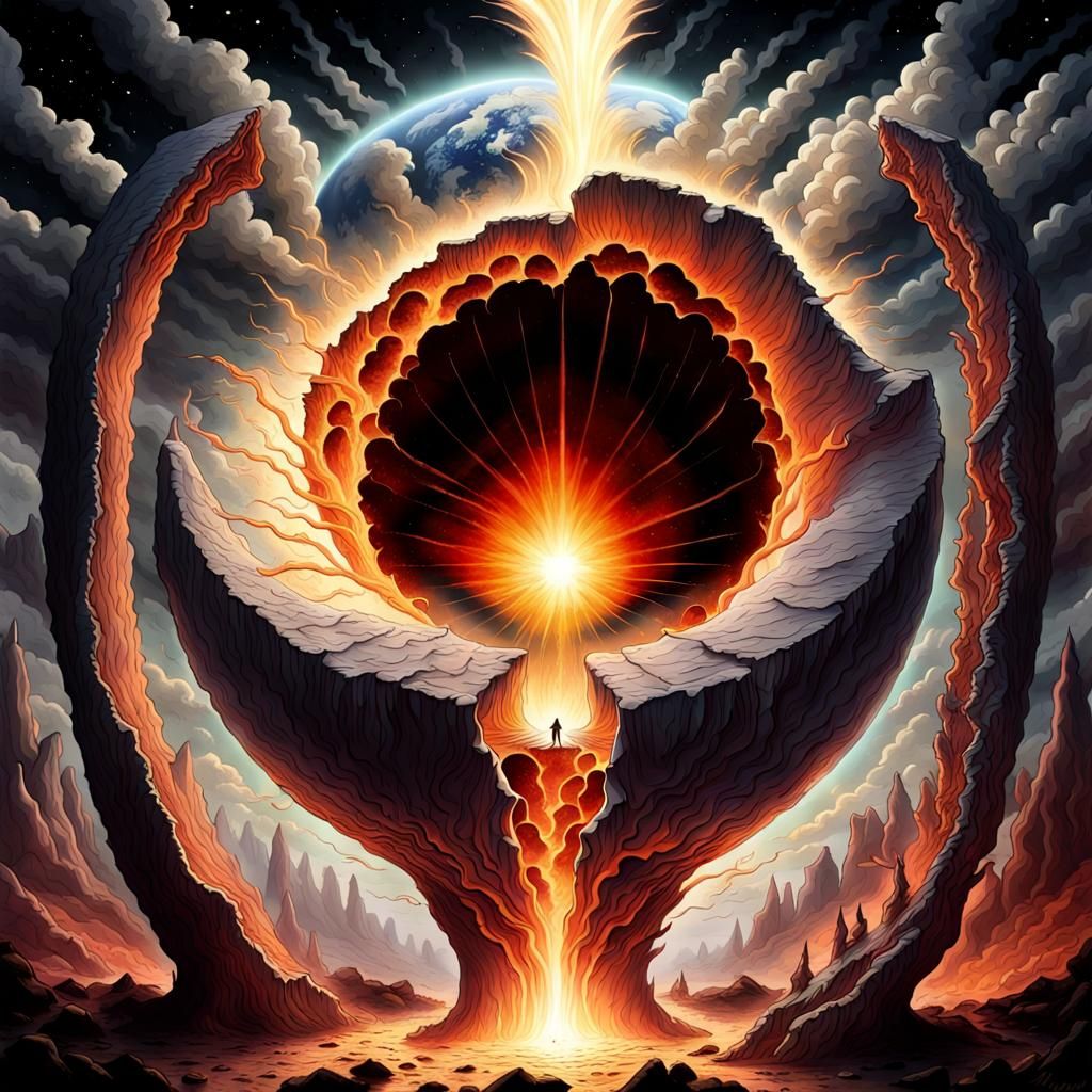 Mythical Creature Emerges from Earth's Core