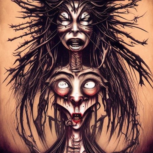 Terrifying Dark Academia Kasa-obake Sci-Fi Horror