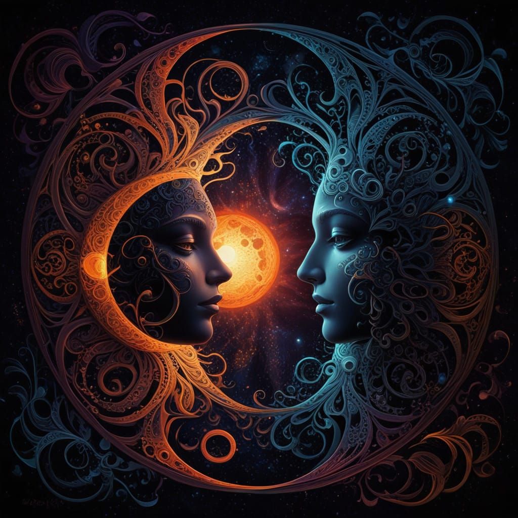 Cosmic Dance of Light and Shadow