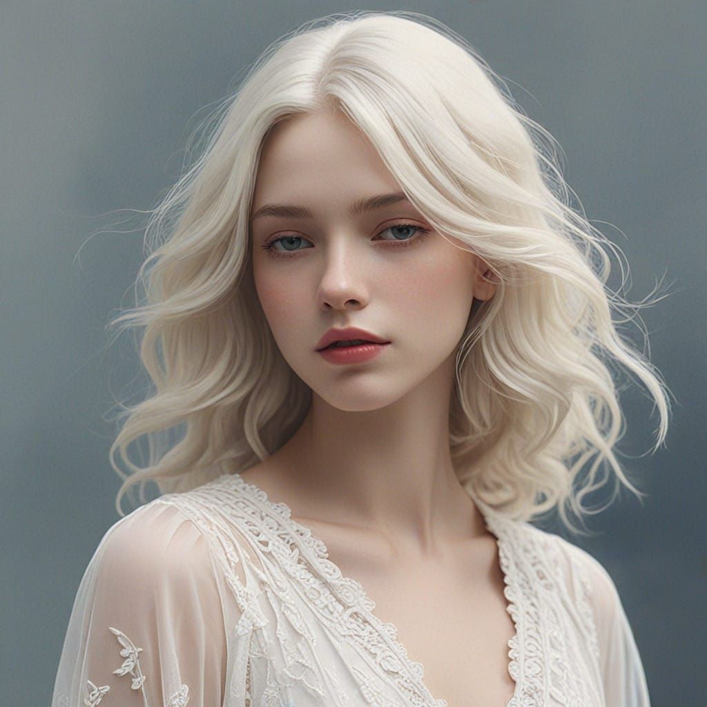 Ethereal Young Girl in Soft Morning Light