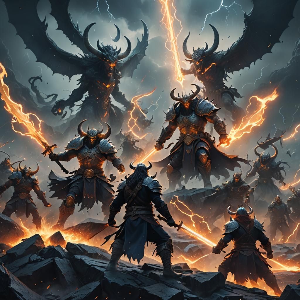 Epic Battle: Demon Slayers vs. Valhalla Gods
