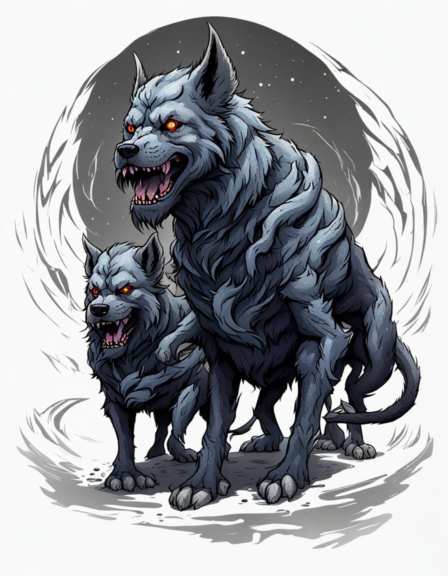 Photorealistic Cerberus: Guardian of the Underworld