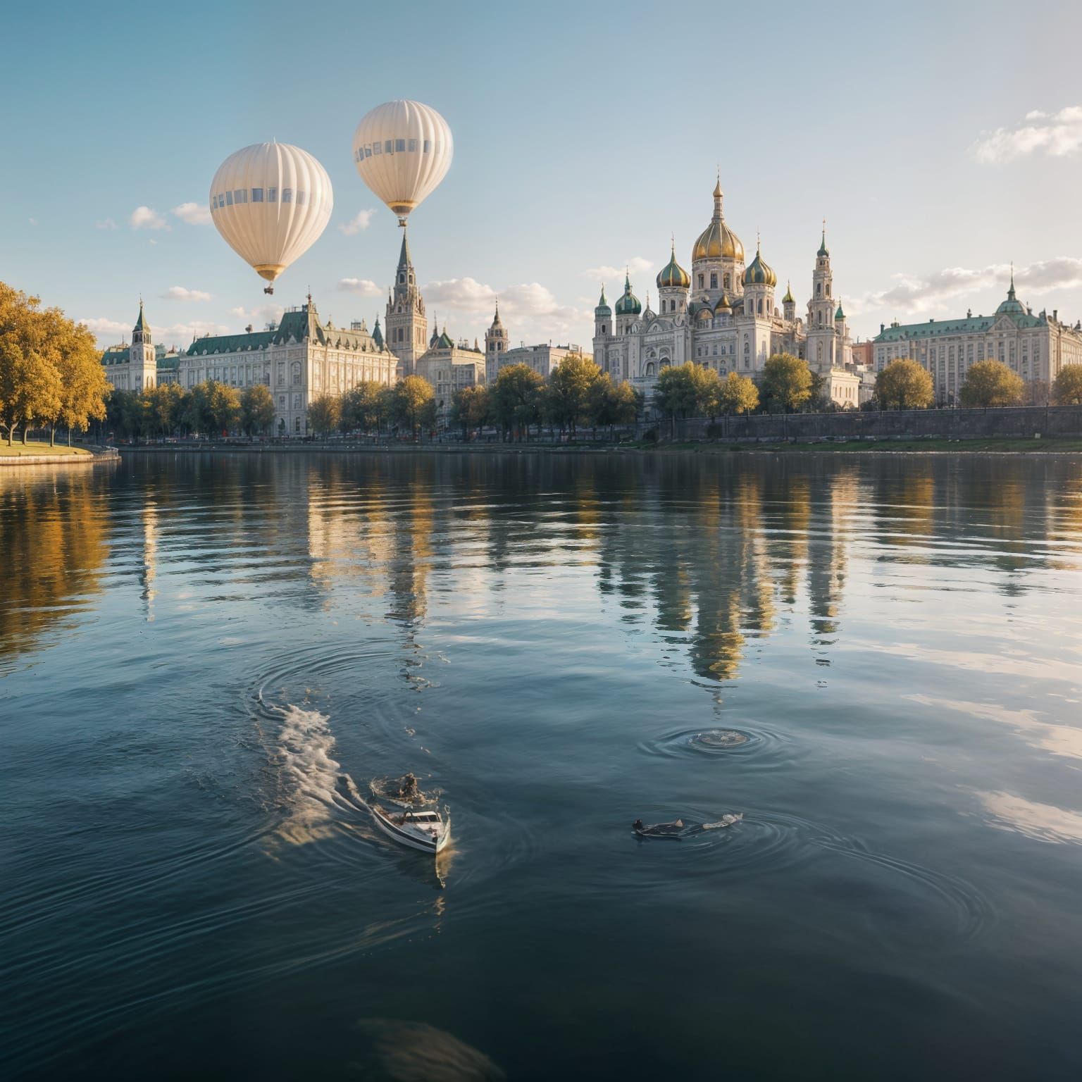 Magical Ambiance: Rising Balls of Knowledge in a Golden Mosc...