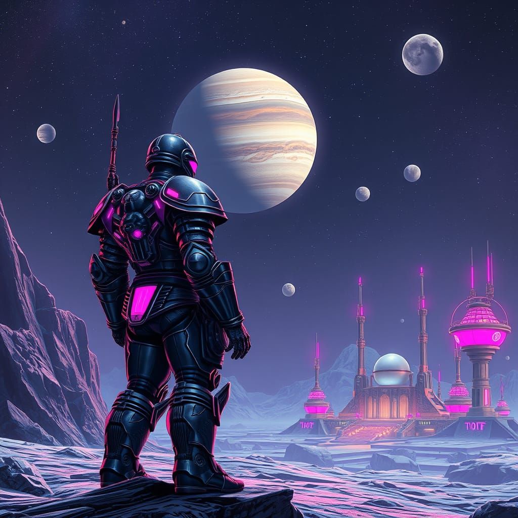 Cyberpunk Visionary Kang Conquers Europa's Futuristic Moon C...