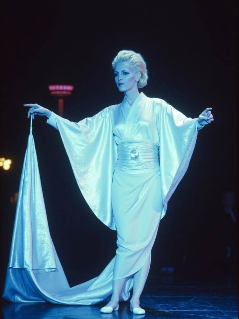 Italian Music Icon Patty Pravo Performs on Stage in Glamorou...