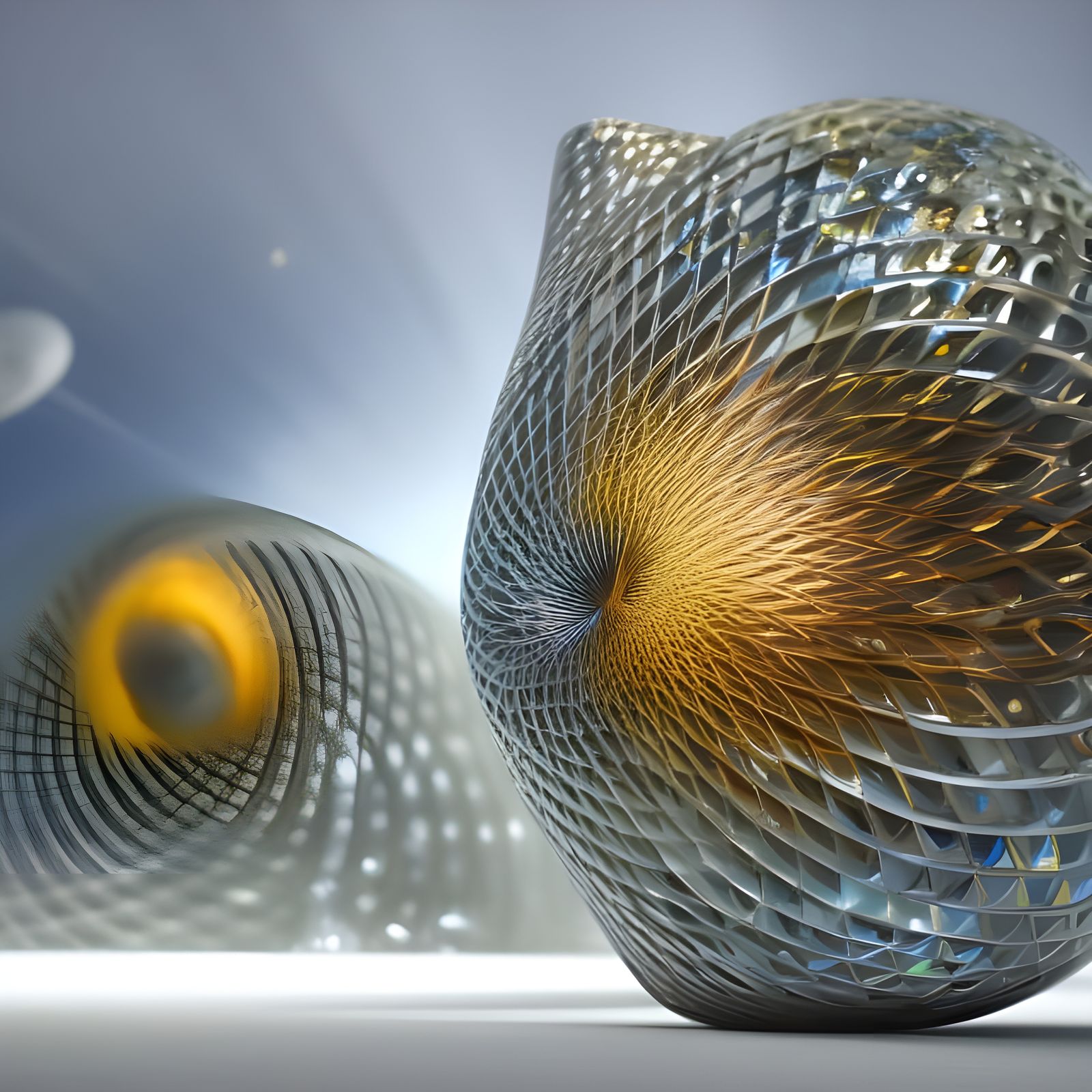 Geometric Abstract in Polychromatic Cycles: Digital Art