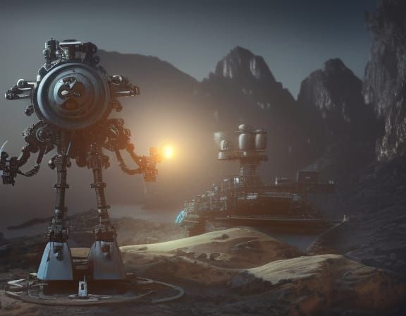 Hidden Pirate Base with Intricate Mech Details