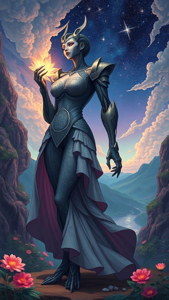 Anime Maximal Cradles Aurora Flower in Dream Realm