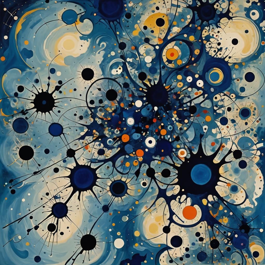 Abstract Mandelbrot Set in Deep Blue