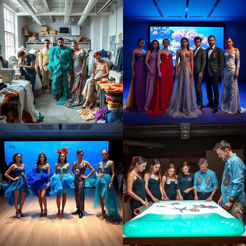 Realistic Fashion Designers in Underwater Utopia Competition