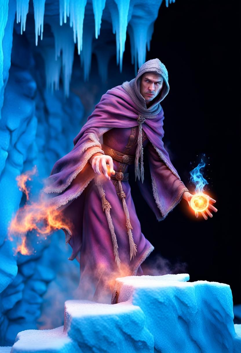 Fire mage character for Dragonbane RPG