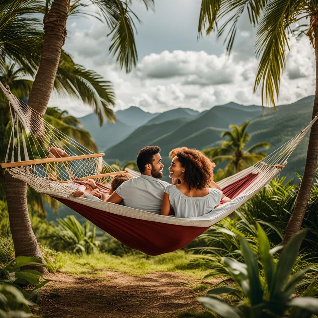 Couple Relaxing in a Hammock