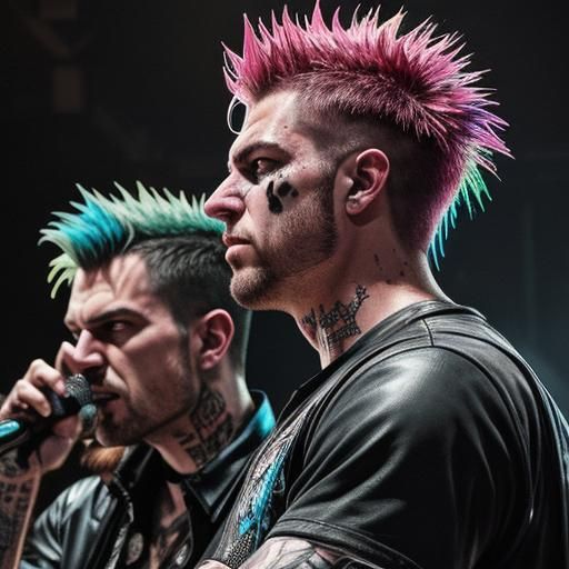 Wild Boys at a Hyperrealistic Punk Rock Show