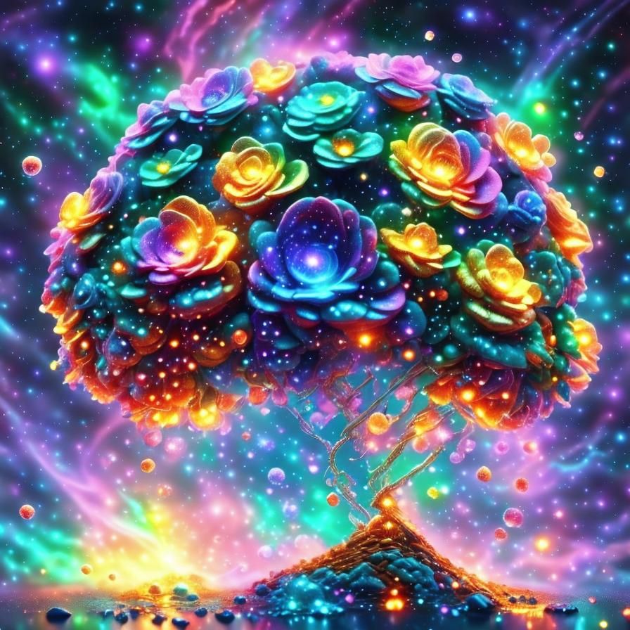 Flowers grown in space.