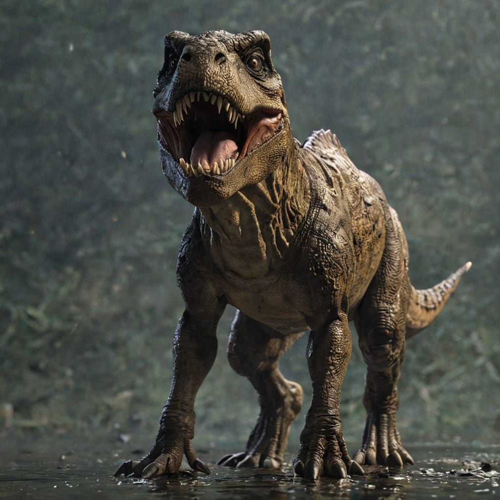 Scientifically Accurate Tyrannosaurus Rex in Hyper-Realistic...
