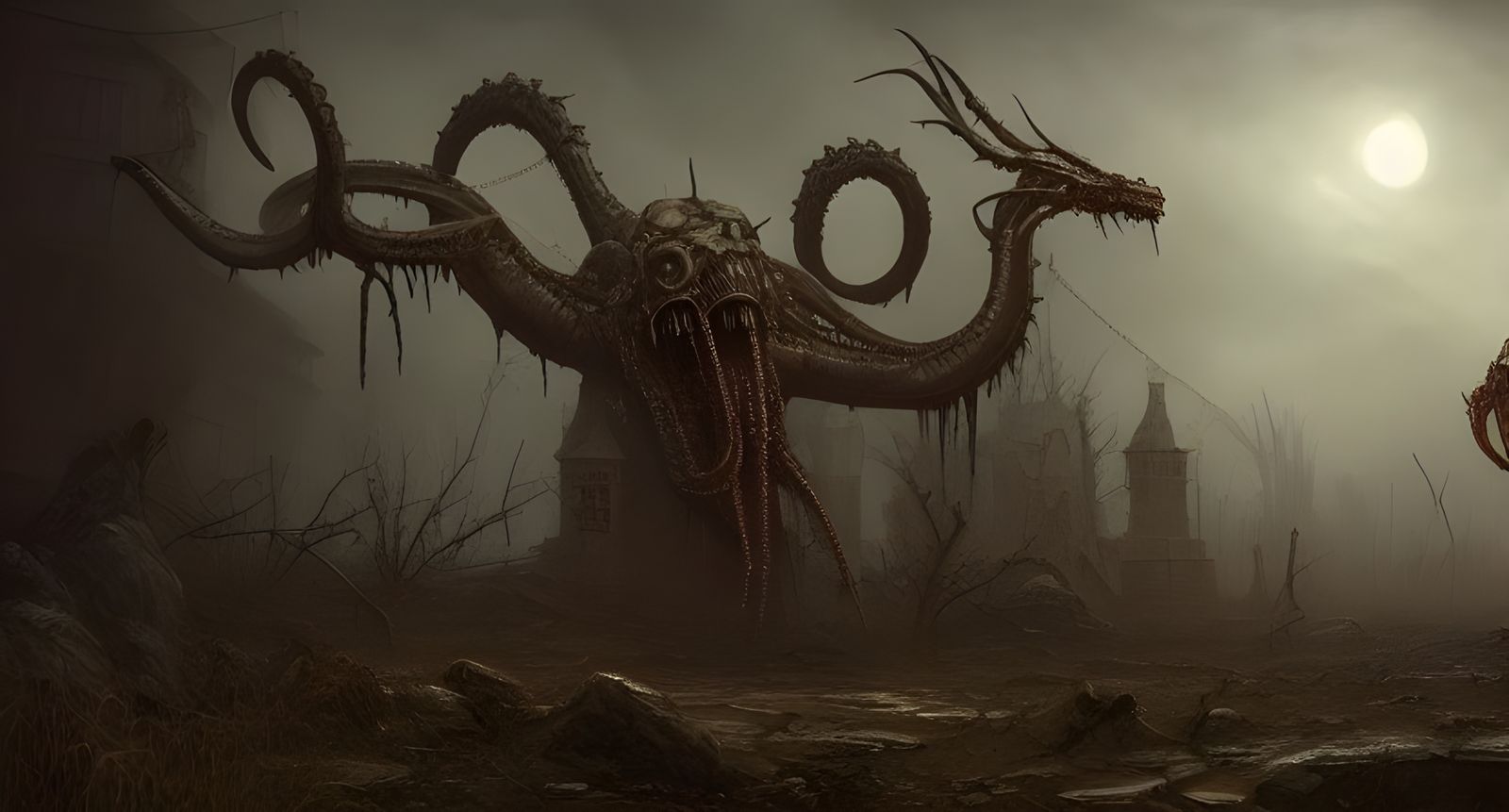 Dark Post-Apocalyptic World Ruled by Elder God