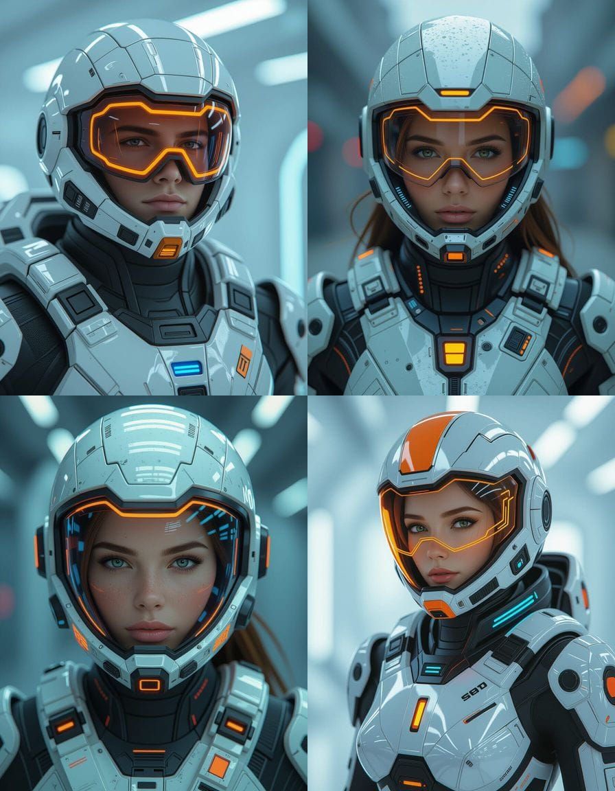 Futuristic Astronaut Game Character in 3D