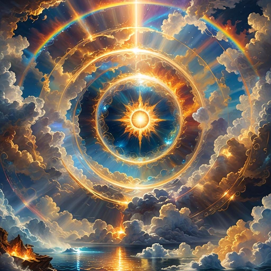 Celestial Being in Interdimensional Energy Field